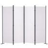 VEVOR Room Divider, 5.6 ft Room Dividers and Folding Privacy Screens (4-panel), Fabric Partition Room Dividers for Office, Bedroom, Dining Room, Study