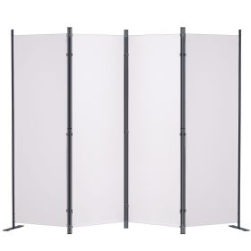 VEVOR Room Divider, 5.6 ft Room Dividers and Folding Privacy Screens (4-panel), Fabric Partition Room Dividers for Office, Bedroom, Dining Room, Study