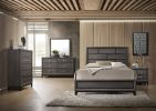 ACME Valdemar Eastern King Bed in Weathered Gray 27047EK