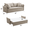 ACME Irina Sofa w/Sleeper, Beige Fabric LV03110