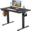 Electric Height Adjustable Standing Desk,Sit to Stand Ergonomic Computer Desk,Black,40'' x 24"