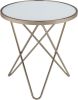 Valora End Table in Champagne & Frosted Glass