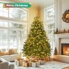 7ft Pre-Lit Artificial Holiday Christmas Tree for Home, Office,Party Decoration w/700 Warm White Lights, 2231 Branch Tips, Easy Assembly