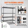 VEVOR Storage Shelving Unit, 5-Tier Adjustable, 2000 lbs Capacity, Heavy Duty Garage Shelves Metal Organizer Wire Rack, Black