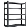 78"H 5 Tier Metal Shelves for Storage Garage Shelving 2000LBS Heavy Duty Storage Shelves Adjustable Garage Shelf Industrial Shelving Unit Storage Util