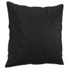 Throw Pillows 2 pcs Black 15.7"x15.7" Faux Leather