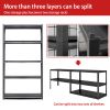 78"H 5 Tier Metal Shelves for Storage Garage Shelving 2000LBS Heavy Duty Storage Shelves Adjustable Garage Shelf Industrial Shelving Unit Storage Util