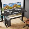 Electric Height Adjustable Standing Desk,Sit to Stand Ergonomic Computer Desk,Black,40'' x 24"