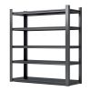 78"H 5 Tier Metal Shelves for Storage Garage Shelving 2000LBS Heavy Duty Storage Shelves Adjustable Garage Shelf Industrial Shelving Unit Storage Util