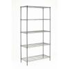 Hyper Tough Chrome Wire Shelf 5-Tier 72" H x 36" W x 16" D, 1750lb Total Capacity