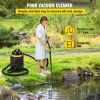 VEVOR Pond Vacuum Cleaner, 1400W Motor in Continuous Intermittent Cycle, 120V Motor w/15 ft Electric Wire, 4 Brush Heads, 4 Extended Tubes