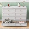 Queen Murphy Bed with Large Drawers,White