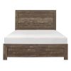 Simple Look Rustic Brown Finish 1pc Eastern King Size Bed Panel Headboard Footboard Formal Bedroom Furniture