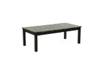 Contemporary Black Faux Marble Top 1x Coffee Table and 2x End Tables 3pc Coffee Table Set Living Room Furniture