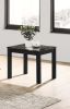 Contemporary Black Faux Marble Top 1x Coffee Table and 2x End Tables 3pc Coffee Table Set Living Room Furniture