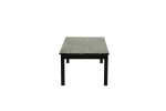 Contemporary Black Faux Marble Top 1x Coffee Table and 2x End Tables 3pc Coffee Table Set Living Room Furniture