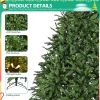 7ft Pre-Lit Artificial Holiday Christmas Tree for Home, Office,Party Decoration w/700 Warm White Lights, 2231 Branch Tips, Easy Assembly