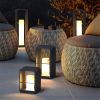 Solar powered Rectangular Path Lights, Waterproof Outdoor Garden Floor Lamp, Minimalist Outdoor LED Lanscape Lights