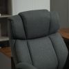 High Back Big and Tall Executive Office Chair 484lbs with Wide Seat, Computer Desk Chair with Linen Fabric, Adjustable Height, Swivel Wheels