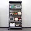 H72 * W35.4 * D15.7 Heavy Duty Storage Shelves Adjustable 5-Tier Metal Shelving Unit with Wheels for 2500LBS Load Kitchen, Garage, Pantry, and More