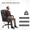 High Back Big and Tall Executive Office Chair 484lbs with Wide Seat, Computer Desk Chair with Linen Fabric, Adjustable Height, Swivel Wheels