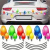 20 Pieces Reflective Car Magnets Set, 12 Pieces Lights Bulb Magnet Set For Holiday Party Car, Garage, Mailbox, Refrigerator Decal With 8 Magnet Wire