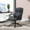 High Back Big and Tall Executive Office Chair 484lbs with Wide Seat, Computer Desk Chair with Linen Fabric, Adjustable Height, Swivel Wheels