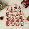 9pcs Christmas Gnomes Wooden Hanging Ornament Christmas Tree Decorations For Home New Year 2023 Gift Xmas Navidad Envio Gratis