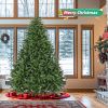 7ft Pre-Lit Artificial Holiday Christmas Tree for Home, Office,Party Decoration w/700 Warm White Lights, 2231 Branch Tips, Easy Assembly