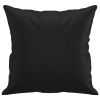 Throw Pillows 2 pcs Black 15.7"x15.7" Faux Leather