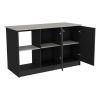 Kitchen Island Padua, Kitchen, Black / Onyx