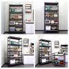 H72 * W35.4 * D15.7 Heavy Duty Storage Shelves Adjustable 5-Tier Metal Shelving Unit with Wheels for 2500LBS Load Kitchen, Garage, Pantry, and More