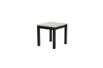 Majestic Beautiful White Faux Marble Top 1x Coffee Table and 2x End Tables 3pc Coffee Table Set Black Legs Living Room Furniture