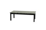 Contemporary Black Faux Marble Top 1x Coffee Table and 2x End Tables 3pc Coffee Table Set Living Room Furniture