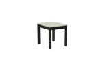 Majestic Beautiful White Faux Marble Top 1x Coffee Table and 2x End Tables 3pc Coffee Table Set Black Legs Living Room Furniture