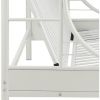 Eclipse Bunk Bed (Twin XL/Queen/Futon) in White 02093WH