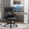 Big and Tall 400lbs Executive Office Chair with Wide Seat, Computer Desk Chair with High Back PU Leather Ergonomic Upholstery