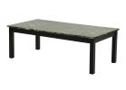 Contemporary Black Faux Marble Top 1x Coffee Table and 2x End Tables 3pc Coffee Table Set Living Room Furniture