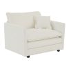 2 Seater Loveseat and Chair Set, 2 Piece Sofa & Chair Set, Loveseat and Accent Chair