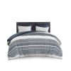 3 Piece Cotton Comforter Set with Chenille Tufting