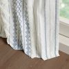 Cotton Printed Curtain Panel with Chenille Stripe and Lining(Only 1 Pc Panel)