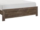 Simple Look Rustic Brown Finish 1pc Eastern King Size Bed Panel Headboard Footboard Formal Bedroom Furniture