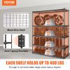 VEVOR Storage Shelving Unit, 5-Tier Adjustable, 2000 lbs Capacity, Heavy Duty Garage Shelves Metal Organizer Wire Rack, Black