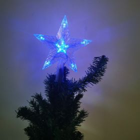 Christmas Tree Overhead Light Led Light Star Light Pentacle Star Light Battery Box Room Decoration (Style: 30-l, Color: Blue)