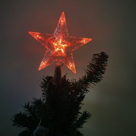 Christmas Tree Overhead Light Led Light Star Light Pentacle Star Light Battery Box Room Decoration (Style: 10-s, Color: Red)