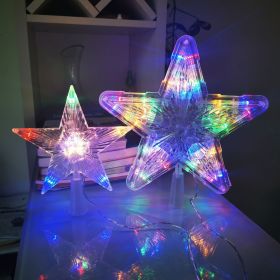 Christmas Tree Overhead Light Led Light Star Light Pentacle Star Light Battery Box Room Decoration (Style: 30-l, Color: Colorful)