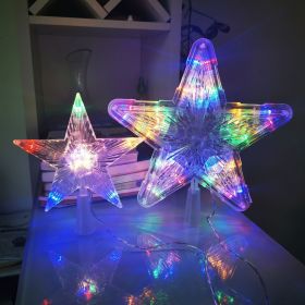 Christmas Tree Overhead Light Led Light Star Light Pentacle Star Light Battery Box Room Decoration (Style: 10-s, Color: Colorful)