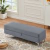 Storage Bench Solid Color 2 Seater Furniture Living Room Sofa Stool