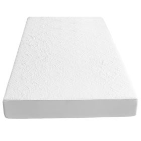 King Size Waterproof Mattress Protector Breathable Soft Cotton Mattress Pad Cover With Elastic Deep Pocket Up To 11in Noiseless Machine Washable Beddi (size: Twin Size)