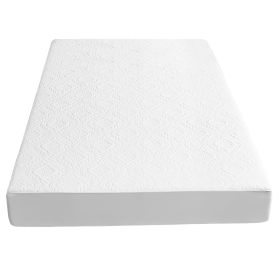 King Size Waterproof Mattress Protector Breathable Soft Cotton Mattress Pad Cover With Elastic Deep Pocket Up To 11in Noiseless Machine Washable Beddi (size: Full Size)